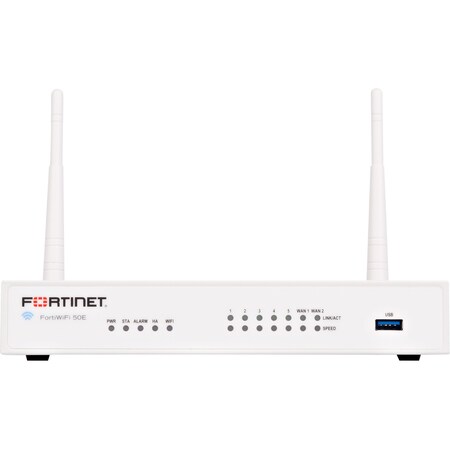 Fortinet Fortiwifi-50E-2R Hardware Plus 5 Year 8X5 Forticare And Fortiguard FWF-50E-2R-BDL-900-60